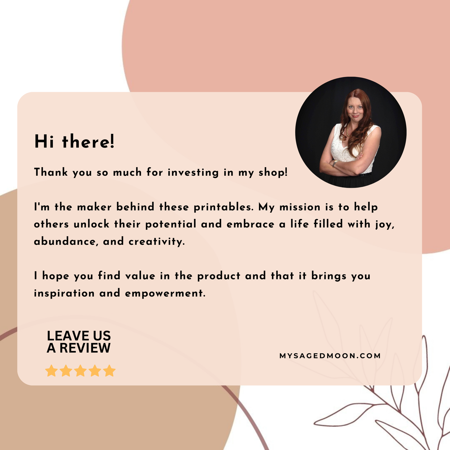 Boho Women Empowering Affirmation Cards