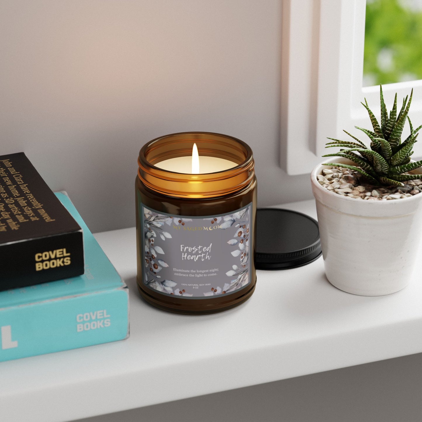 Frosted Hearth Scented Soy Candle