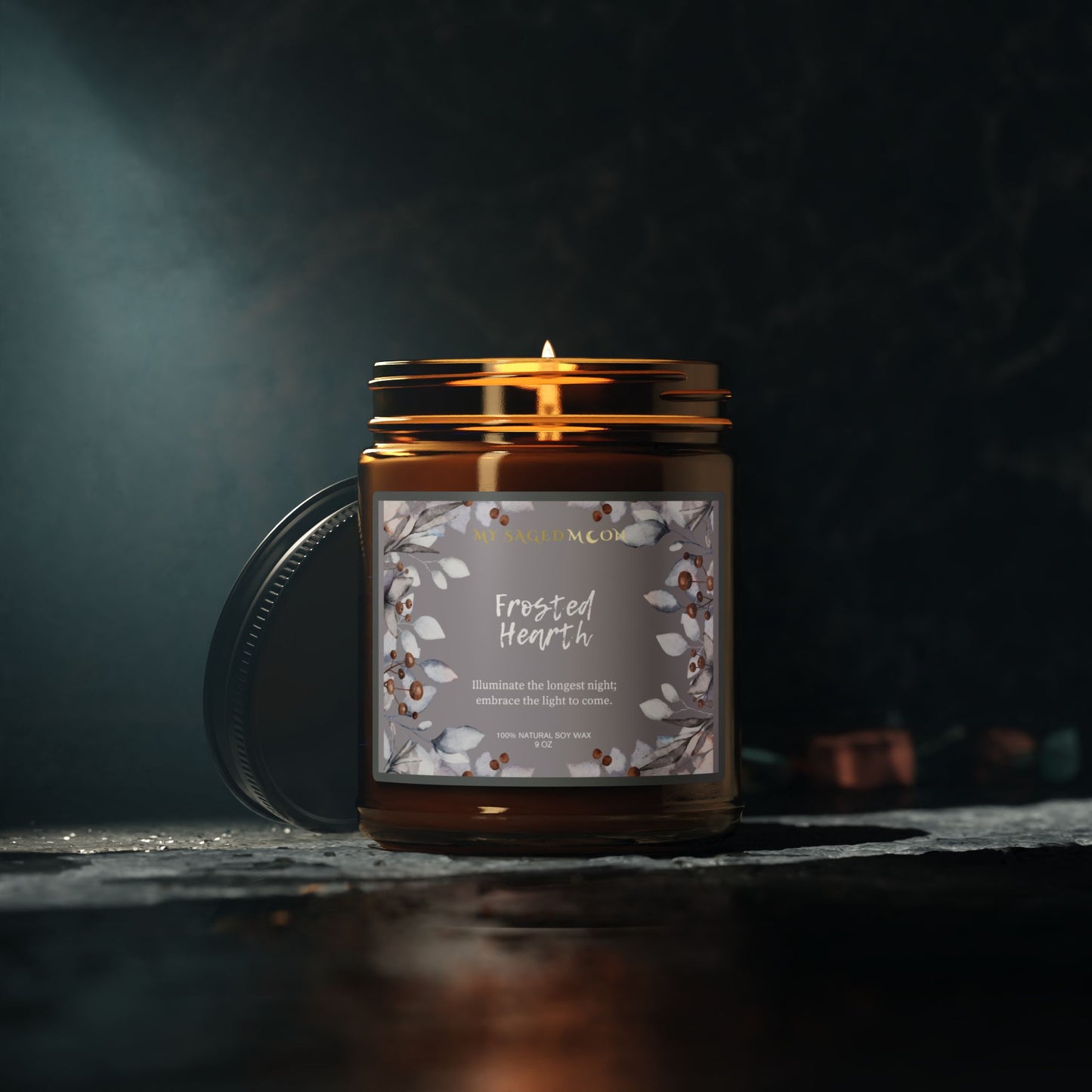 Frosted Hearth Scented Soy Candle