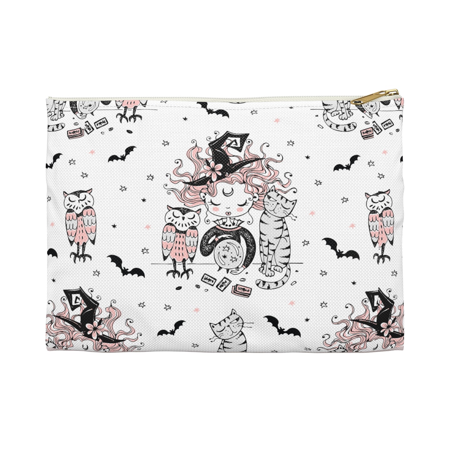 Whimsical Witch Print Tarot Card Bag