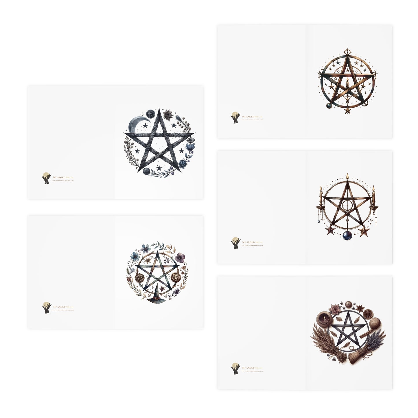 Pagan Sabbat Greeting Cards (5-Pack)