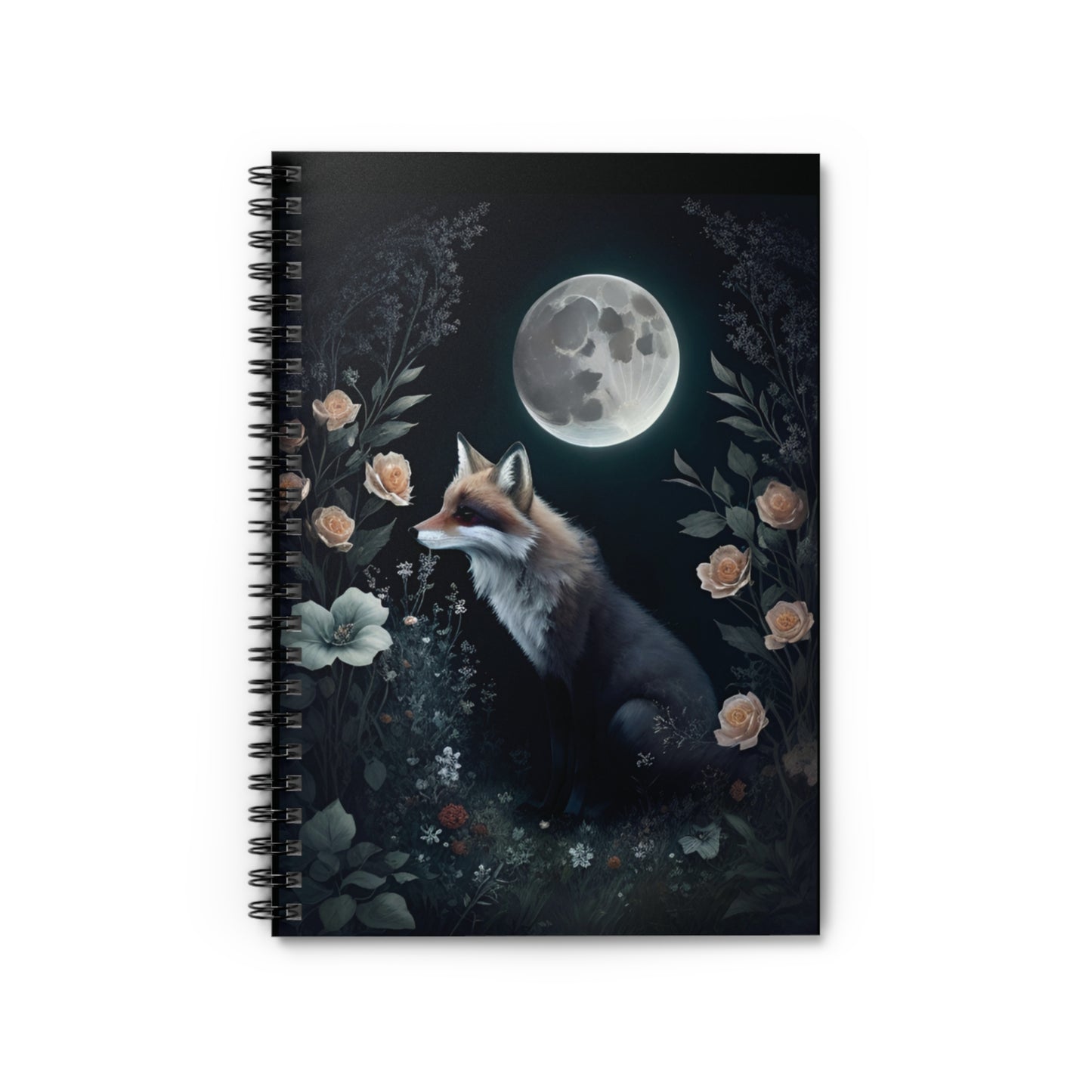 Lunar Fox Spiral Notebook - Ruled Line