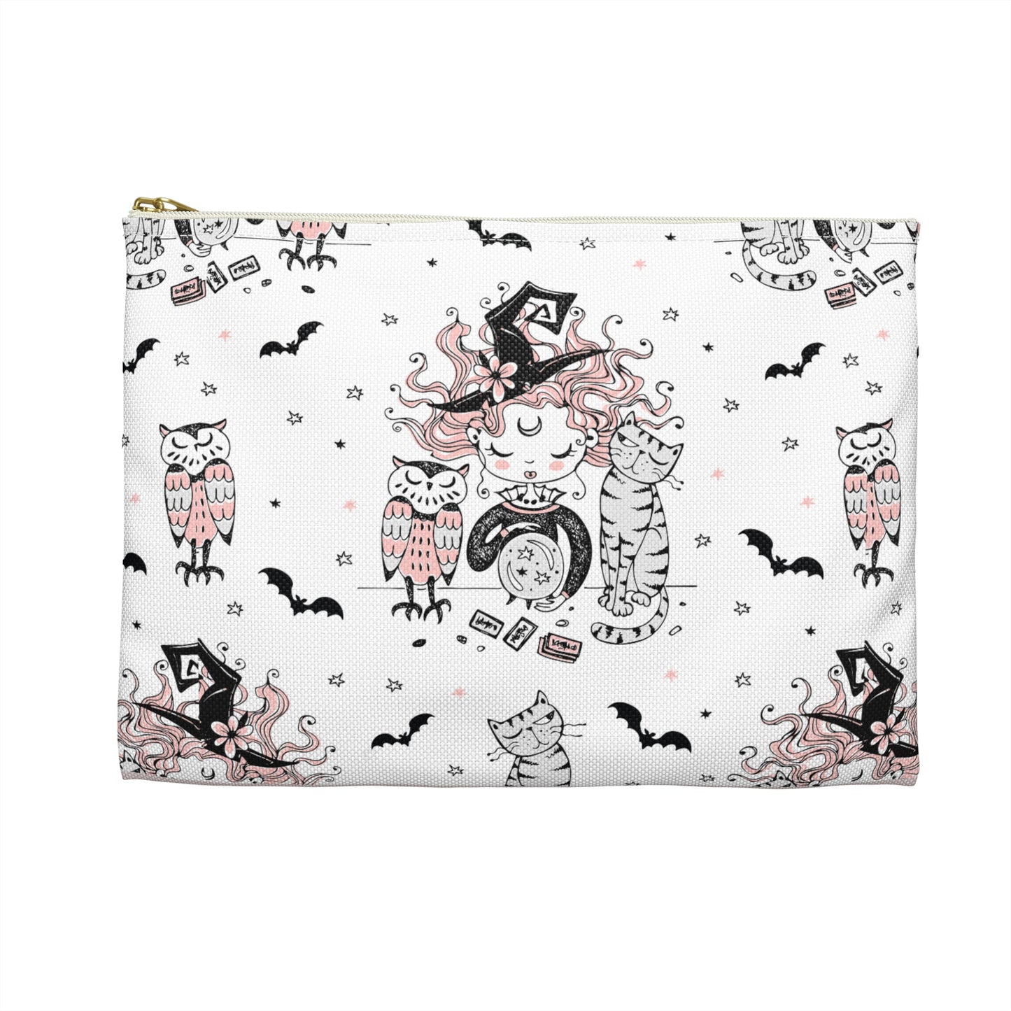Whimsical Witch Print Tarot Card Bag