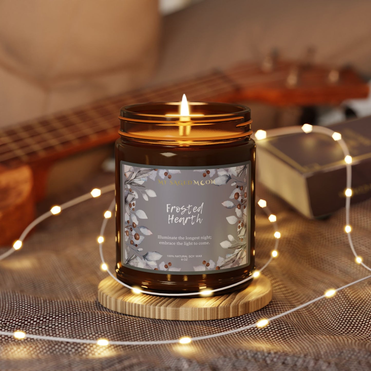 Frosted Hearth Scented Soy Candle