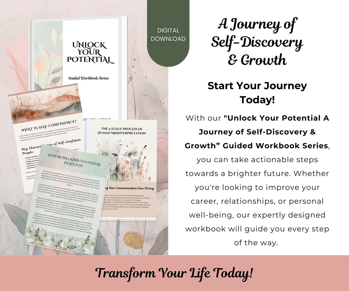 Unlock Your Potential: A Journey of Self-Discovery and Growth Digital Download