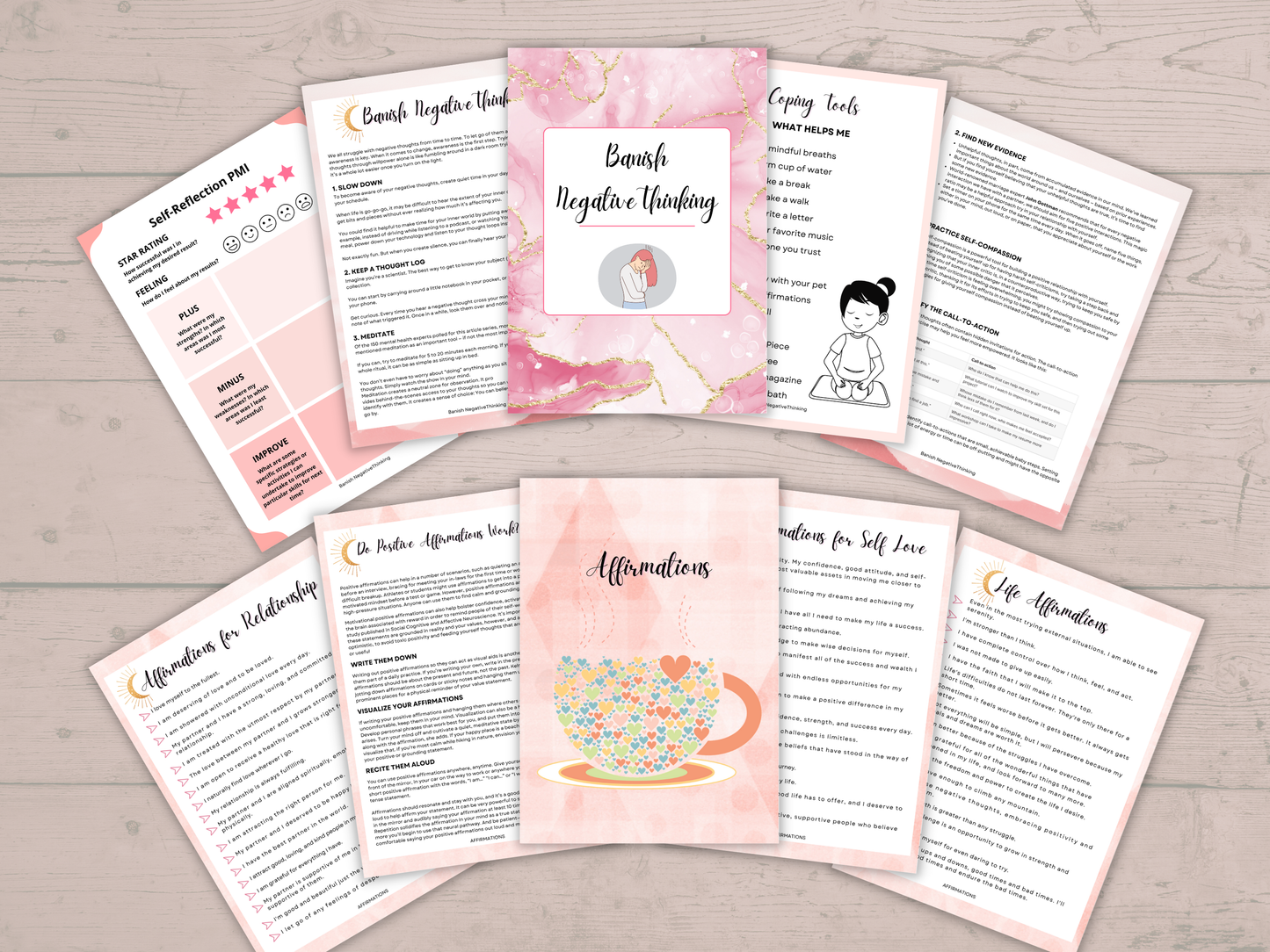 Banish Negative Thinking Workbook Digital Download