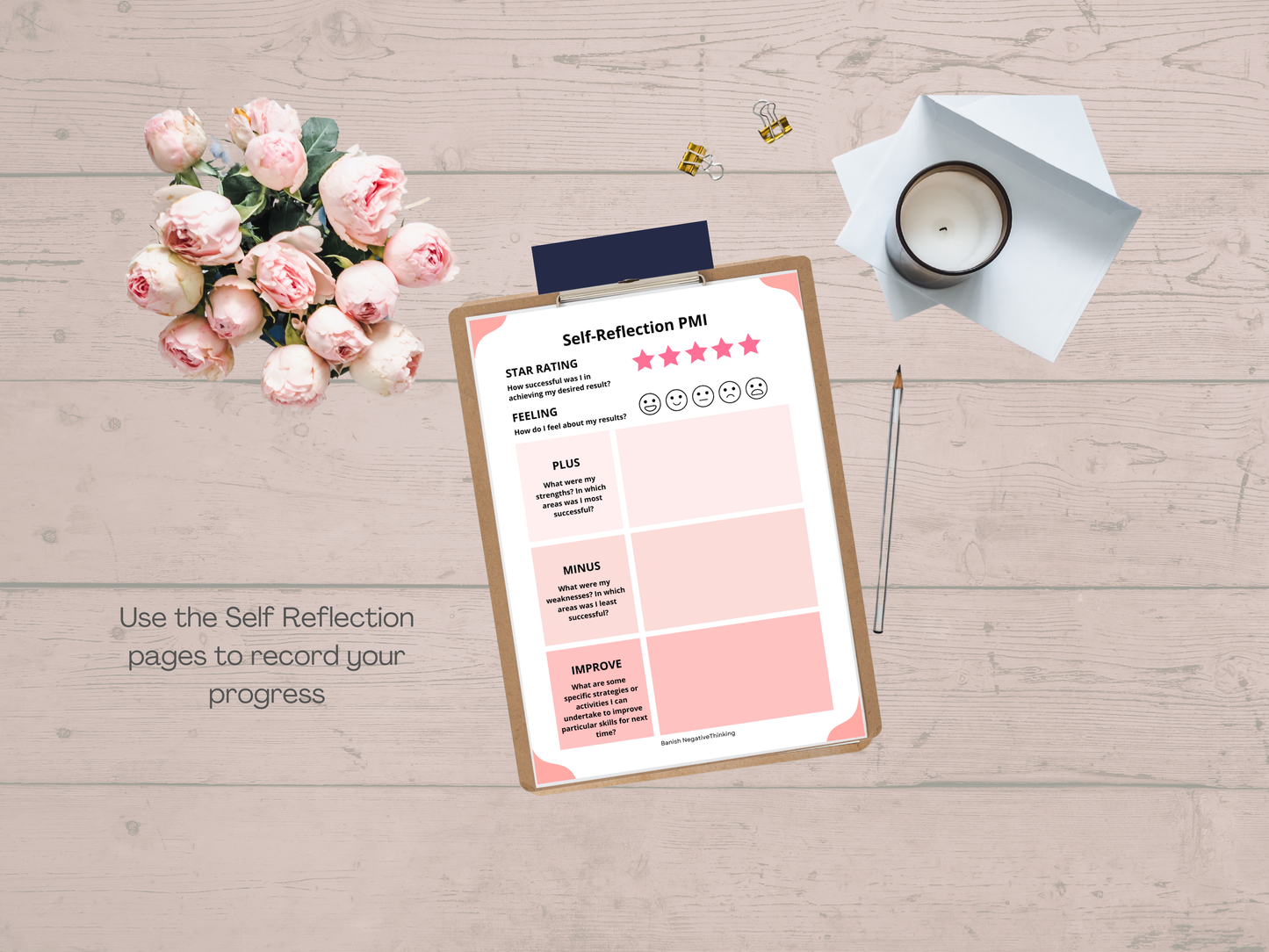 Banish Negative Thinking Workbook Digital Download
