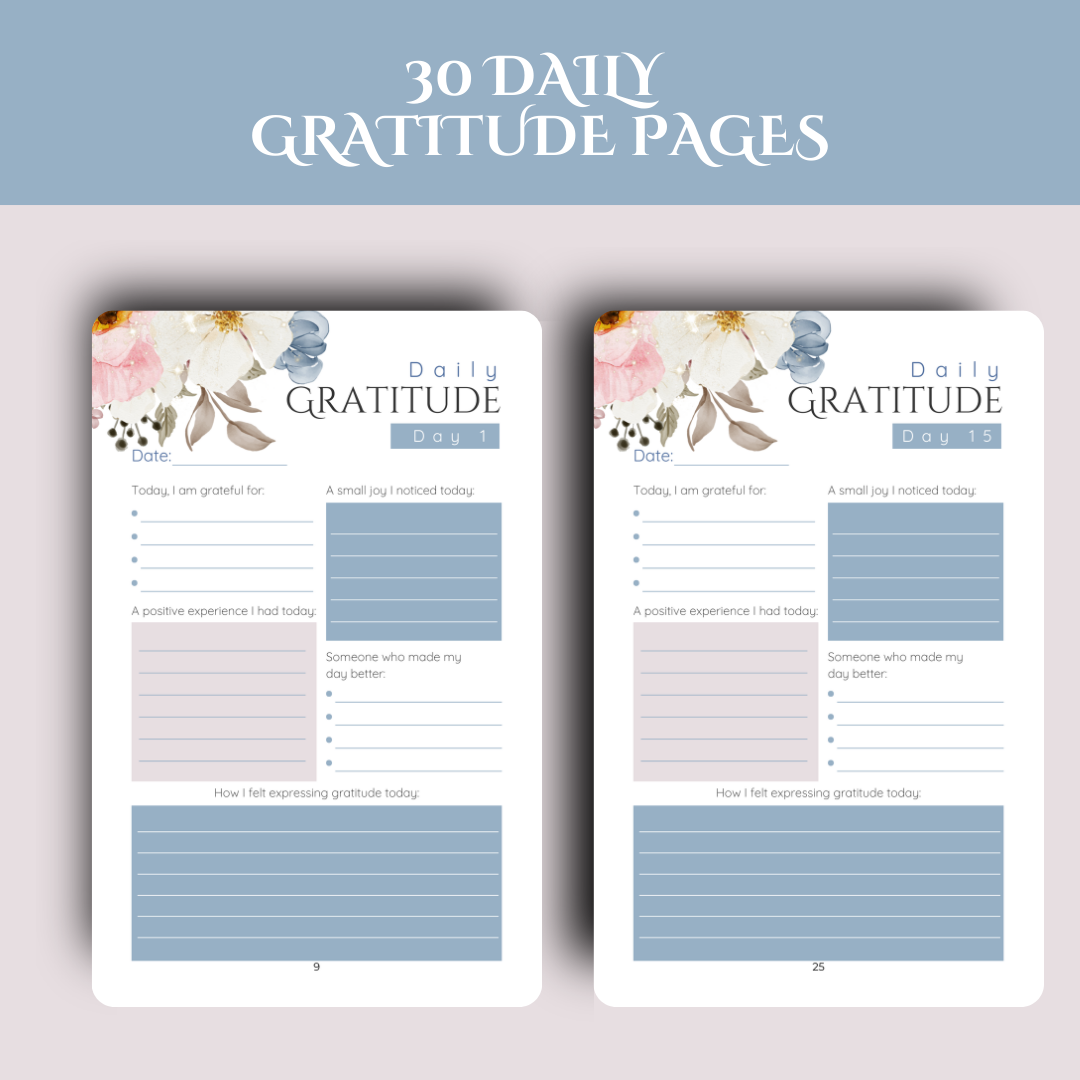 Grateful Hearts: A Journal of Joy and Appreciation Digital Download