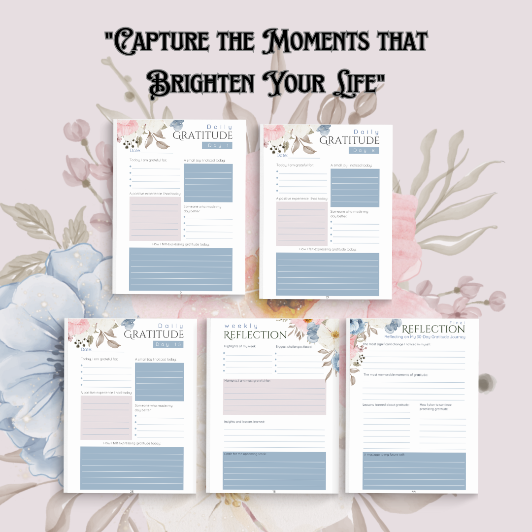 Grateful Hearts: A Journal of Joy and Appreciation Digital Download
