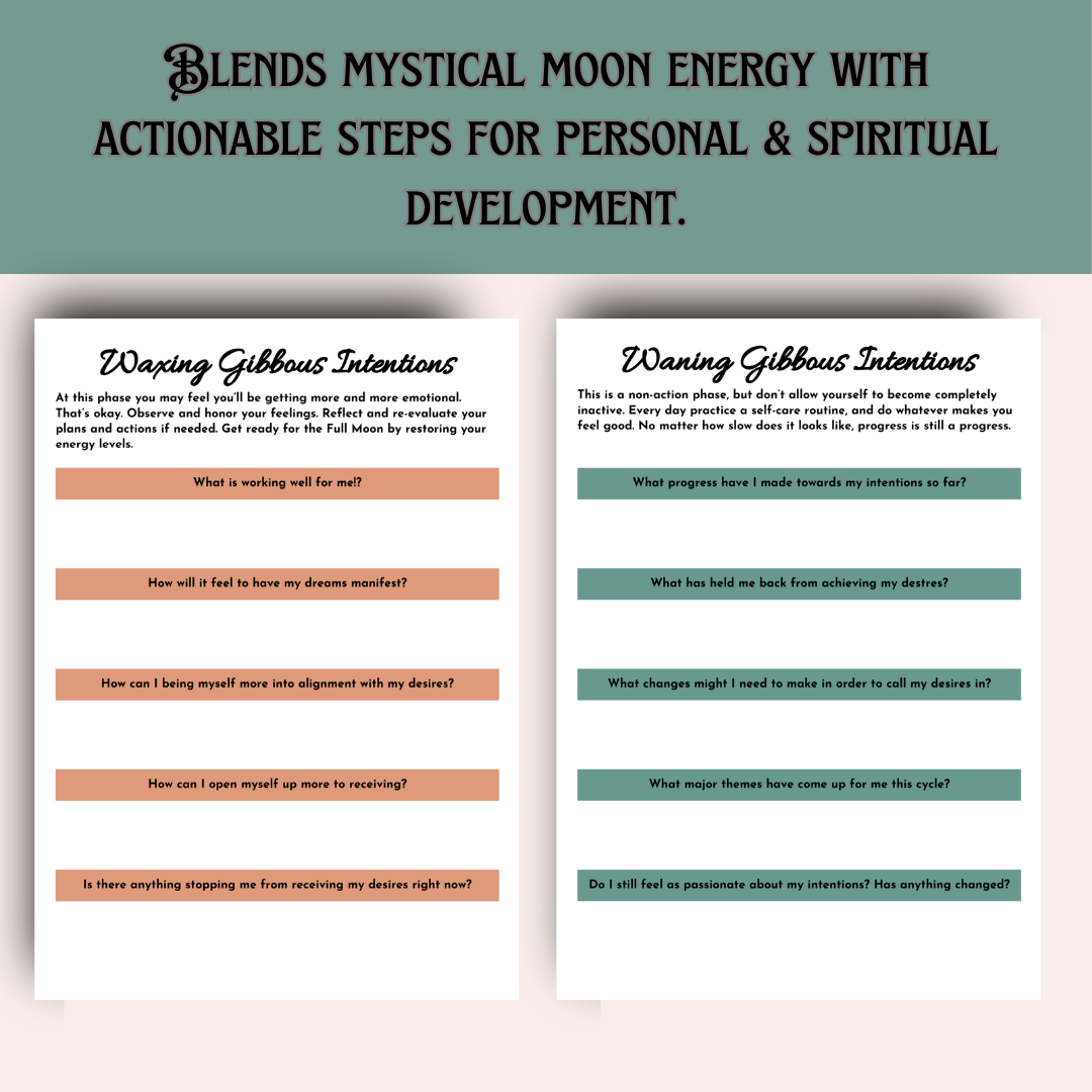 Lunar Wisdom Calendar & Diary Digital Download