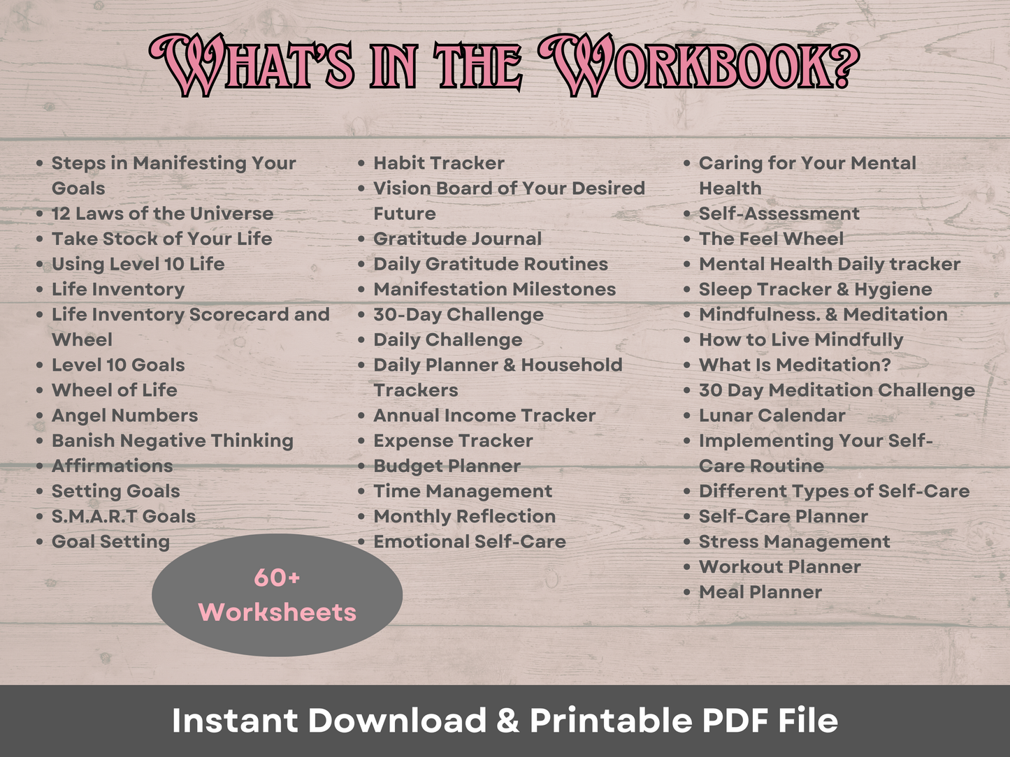 My Manifestation Journal - Workbook Digital Download