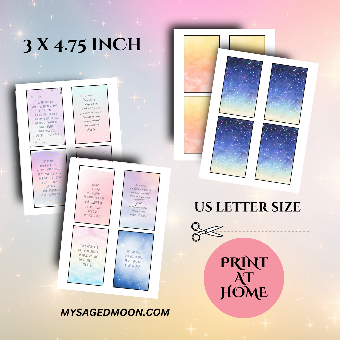 Messages From The Universe Affirmation Cards - DIGITAL DOWNLOAD
