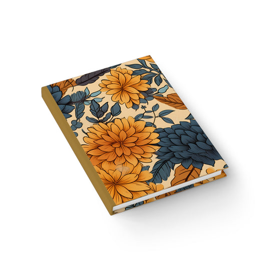 Fall Blossoms: Mums-Inspired Hardcover Journal