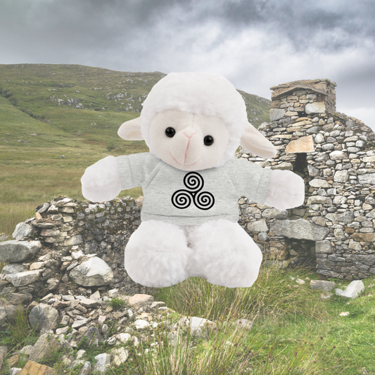 Spellbound Sheep Plushie with Celtic Triskelion Tee