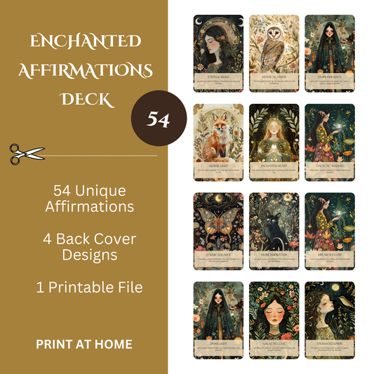 Enchanted Affirmation Cards Printable