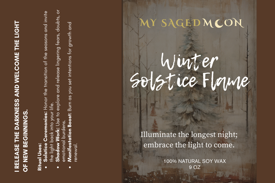 Sacred Reflections Winter Solstice Flame - Soy Candle