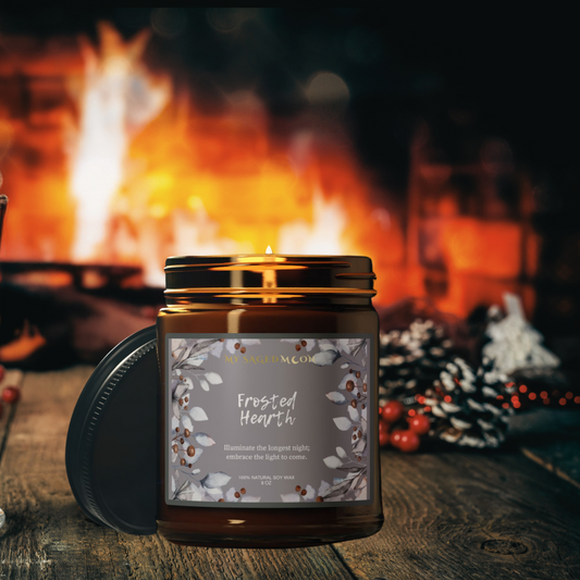 Frosted Hearth Scented Soy Candle