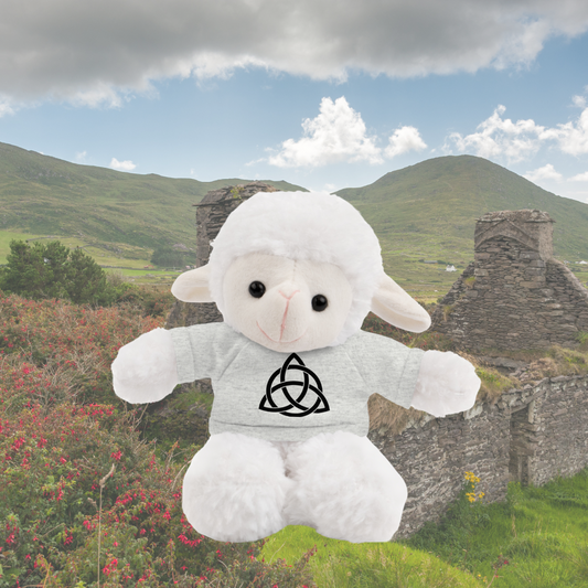 Spellbound Sheep Plushie with Celtic Triquetra Tee