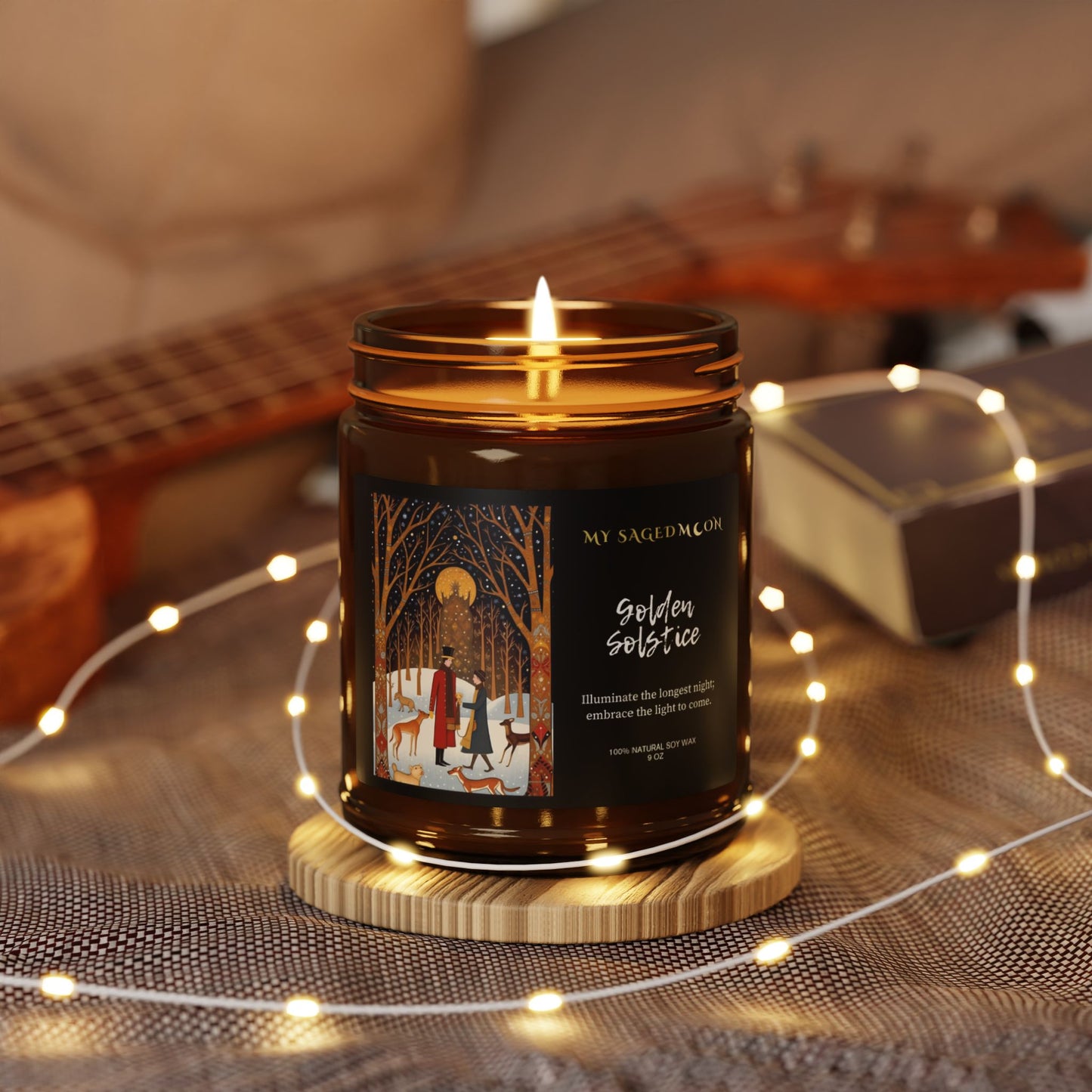 Golden Solstice  Candle