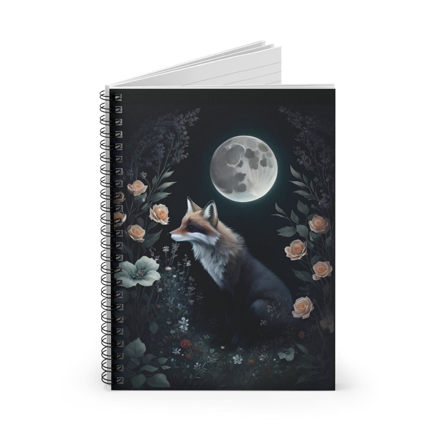 Lunar Fox Spiral Notebook - Ruled Line