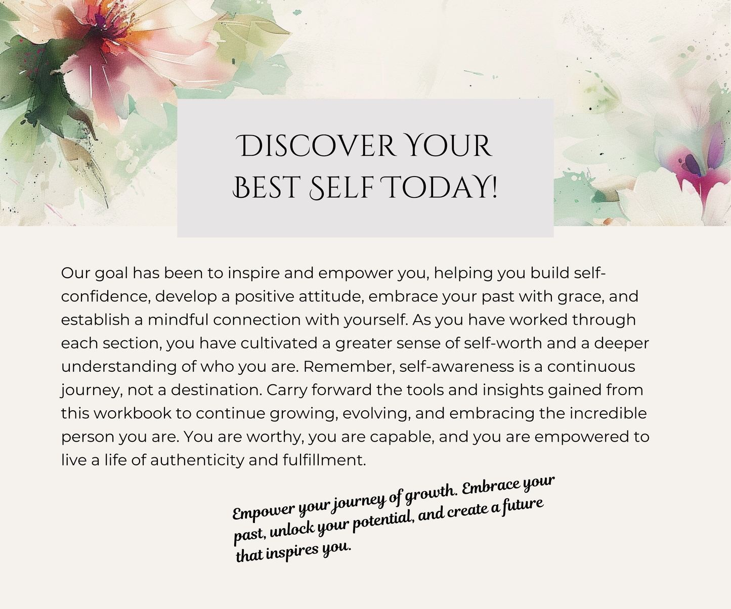 Unlock Your Potential: A Journey of Self-Discovery and Growth  Digital Download