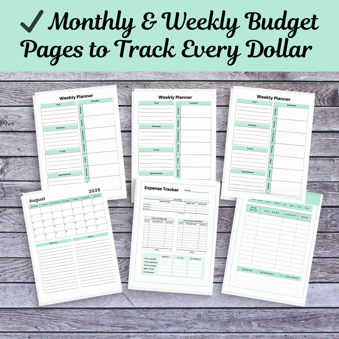2025 Money Savings Challenge | Budget Planner & Savings Tracker