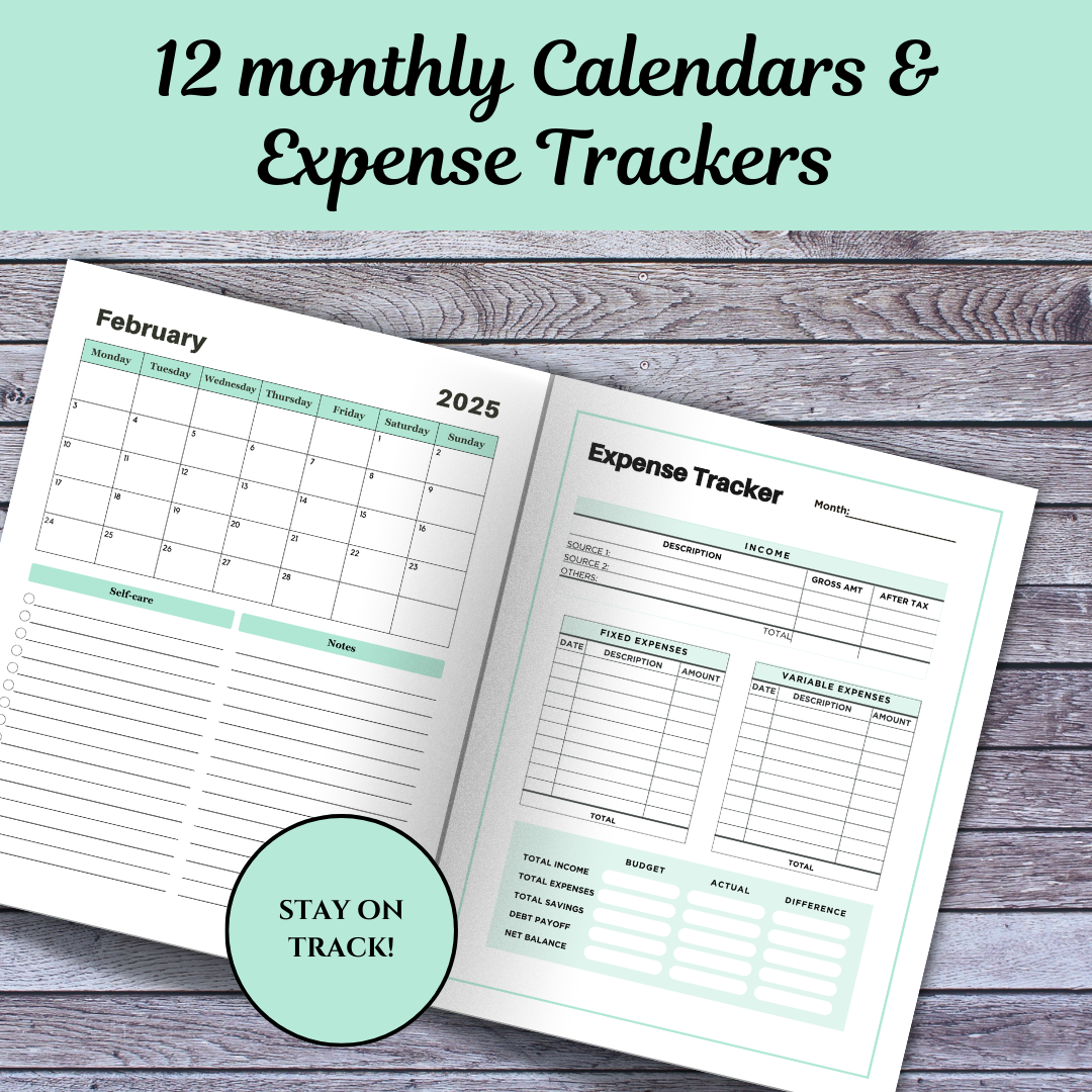 2025 Money Savings Challenge | Budget Planner & Savings Tracker