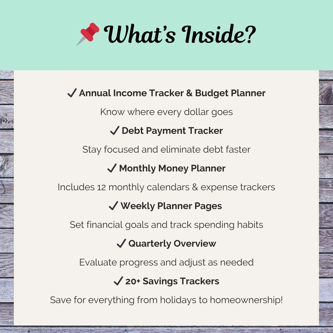 2025 Money Savings Challenge | Budget Planner & Savings Tracker