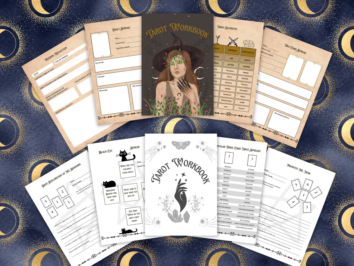 Tarot Workbook & Journal Digital Download