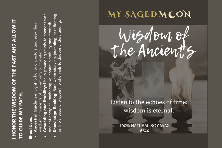 Sacred Reflections Wisdom Of The Ancients - Soy Candle